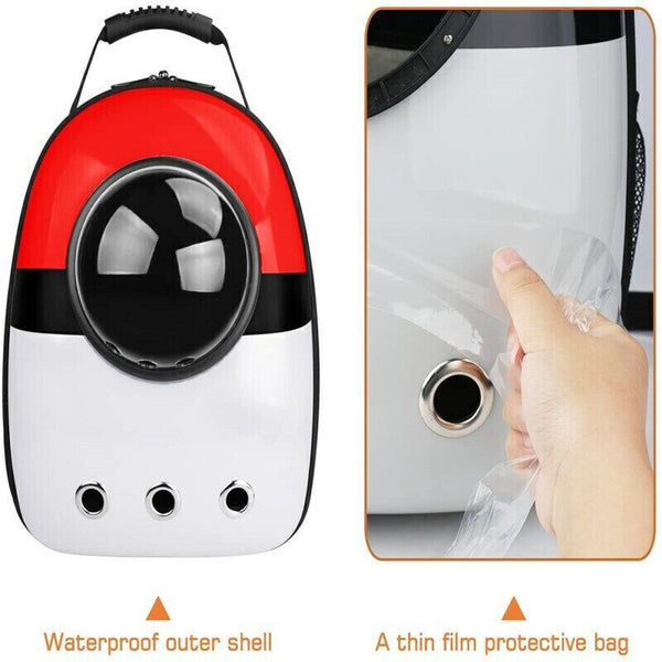 Cat Dog Breathable Pet Carrier Bag Outdoor Travel Transparent Space Backpack AU