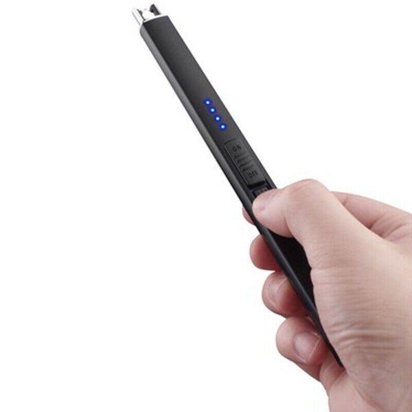 Electric Rechargeable Flameless USB Lighter Candle BBQ Windproof Kitchen Tool AU