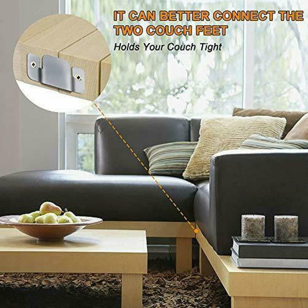 8x Sofa Sectional Couch Connector Universal Sofa Connector Bracket Interlocking