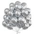 20x Latex Balloons 10inch/25cm Silver Pearl Retro Balloon Party Wedding Birthday