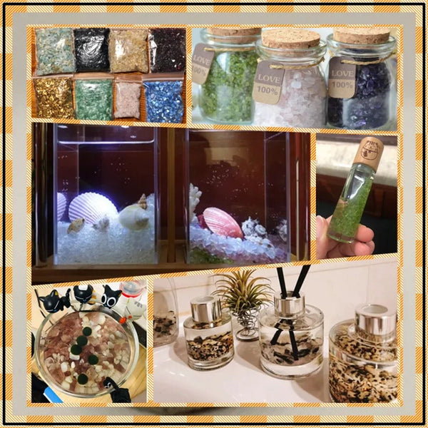 100G Natural Gemstone Tumbled Crystal Chips Chakra Wicca Jewelry Rose Quartz AU