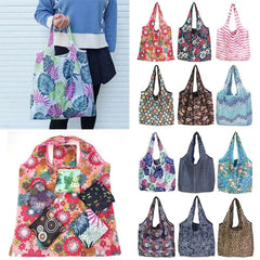 Reusable Foldable Waterproof Shopping Bags Eco-Friendly Foldable Handle Grocery
