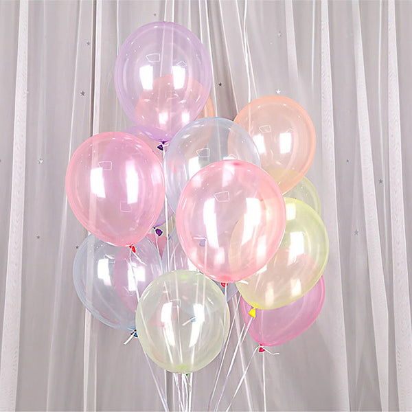 Bulk Latex Balloons 25/30cm Crystal Bubble Balloons Party Wedding Birthday Decor