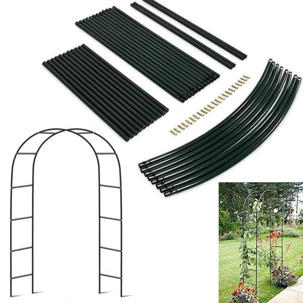 Heavy Duty Metal Garden Arch Pergola Pavilion Outdoor Home Climbing Plant Arbour