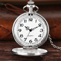Pocket Watch – Skeleton Mechanical Steampunk with Chain