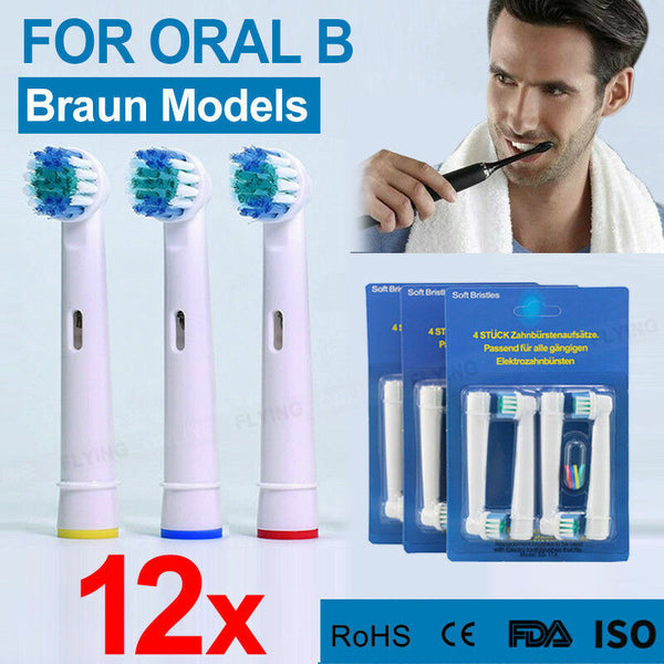 Toothbrush Heads Replacement DUAL CLEAN For Oral-B Electric Floss Flexi - Lets Party