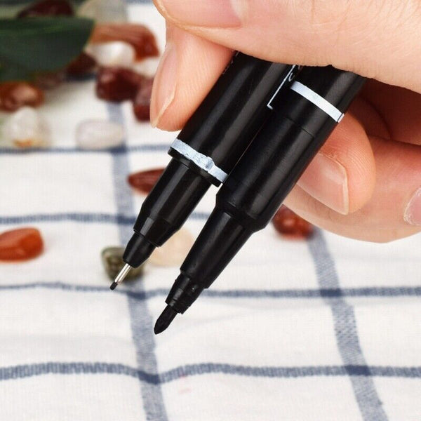 20PCS Dual-Tip Tattoo Skin Marker Piercing Marking Pen Scribe Tool Supply AU