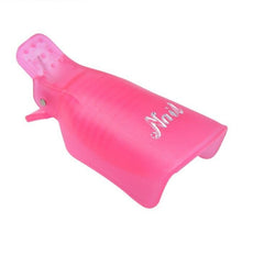 10-100X Plastic Nail Decor Decal Design Cap Clip UV Multicoloured Nail Tool Nail