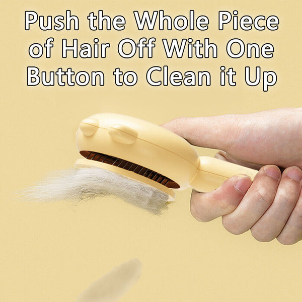 Pet Hair Cleaner Brush Needle Comb Self Cleaning Pet Grooming Comb for Cat