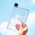 420ml A5 Paper Kettle Flat Pad Water Bottle Portable Book Drinks Cup Memobottle