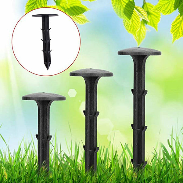 Grass Pegs Lawn Turf Weed Mat Plastic Pins Stakes Anchor Lawn Sod Fasten