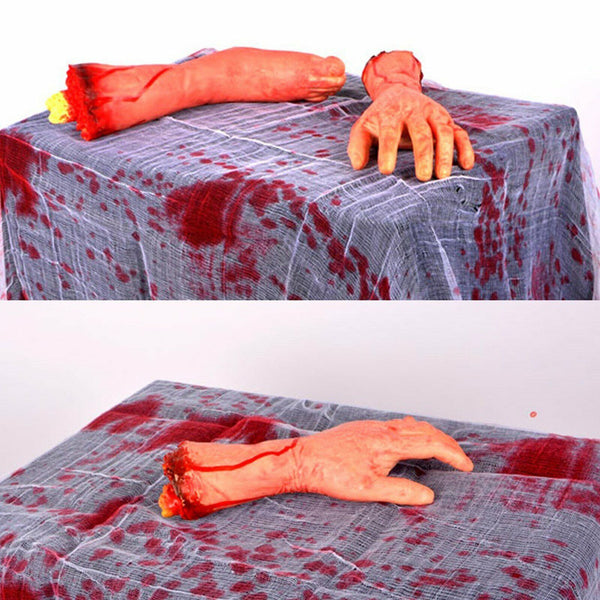 Bloody Gauze Table Cloth Cover Fake Blood Halloween Horror Zombie Party Deocrati