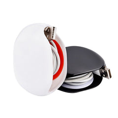 2pcs Cable Manager Earphone Wire Winder Portable Case Cord Tangle Free Organizer