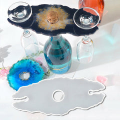 Silicone Wine Glass Holder Resin Casting Mold Cup Coaster Epoxy Mould Craft Tool
