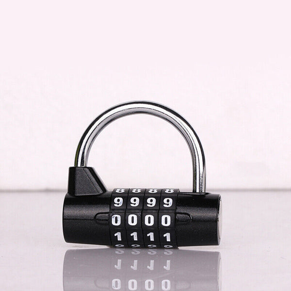 4 Digit Password Safety Lock Wide Shackle Combination Padlock New BB