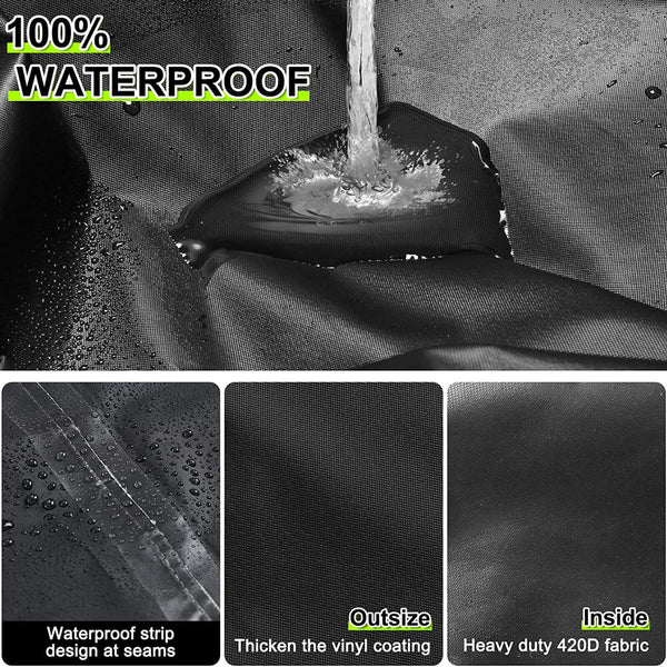 Waterproof BBQ Cover Heavy Duty Rain Gas Barbeque Smoker Grill Protector AU