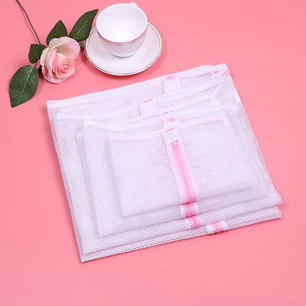 UP TO 8x Large Aid Laundry Wash Bag Washing Aid Zipper Mesh Clothes Bra Delicate