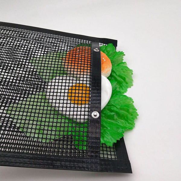 BBQ Mesh Grill Mat Non-Stick Liner Cooking Barbecue Sheet Wire Baking Pad NEW