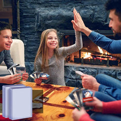 UP 100PCS Top Loader Card Sleeves Clear Trading Card Sleeves Hard Card Protector