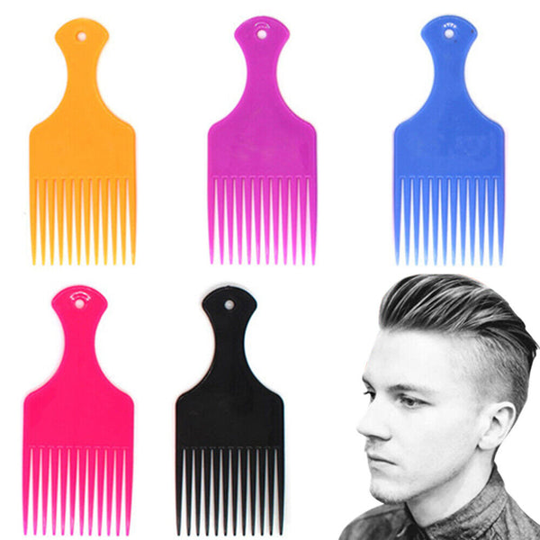 Afro Wide Tooth Comb Detangle Hair Salon Wig Detangler Teeth Pocket Combs