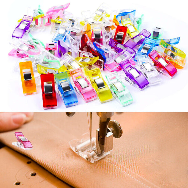 30/50X 27/56MM Wonder Clips Crafts Fabric Quilting Crochet Plastic Sewing Tools