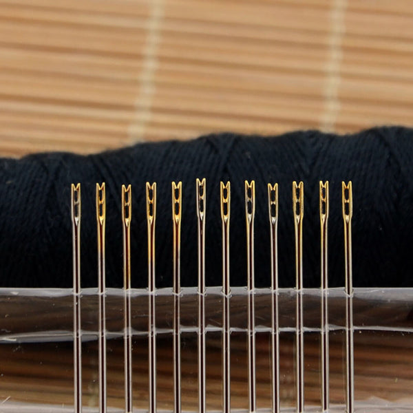 48/96pcs Hand Sewing Needles Set Self Threading Craft Embroidery Mending Needle