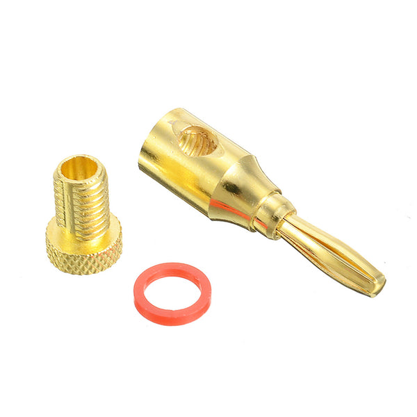 20/40PCS 4mm Banana Plug Gold Plated Musical Audio Speaker Cable Wire Connector - Lets Party