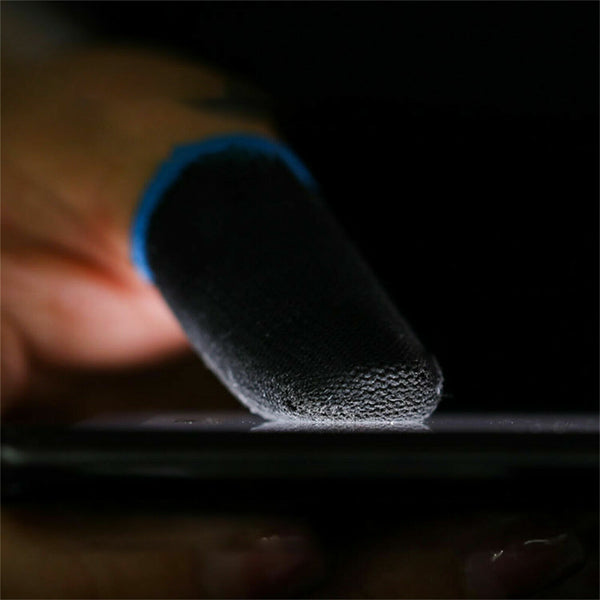 4Pairs Mobile Finger Sleeve Gaming Game Controller Sweatproof Gloves Touchscreen