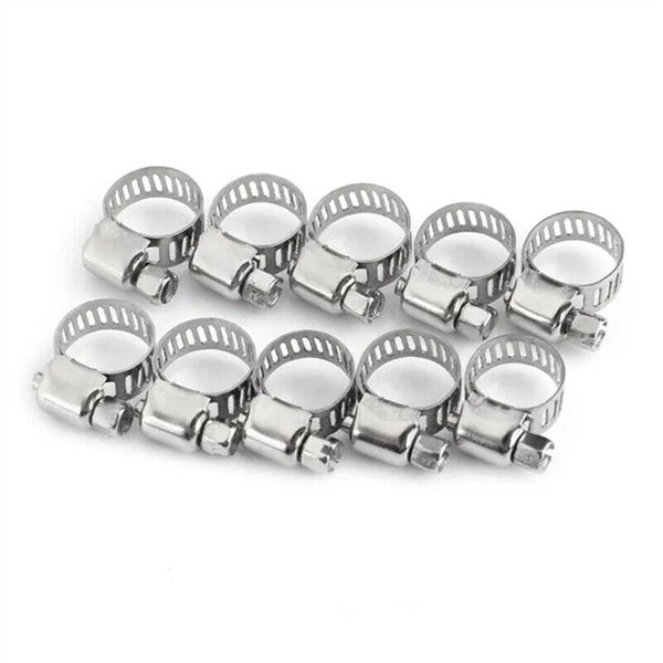 15/30X 18-32mm Hose Clamps Clip 304 Stainless Steel Adjustable Spring Pipe Fuel