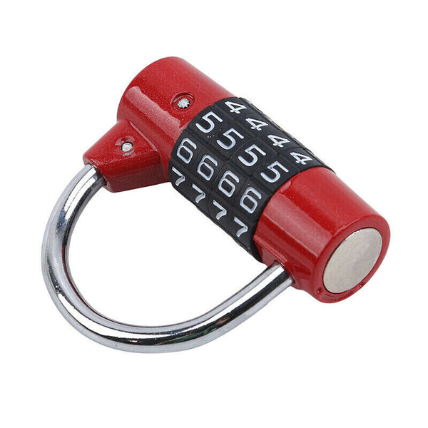 4 Digit Password Safety Lock Wide Shackle Combination Padlock New BB