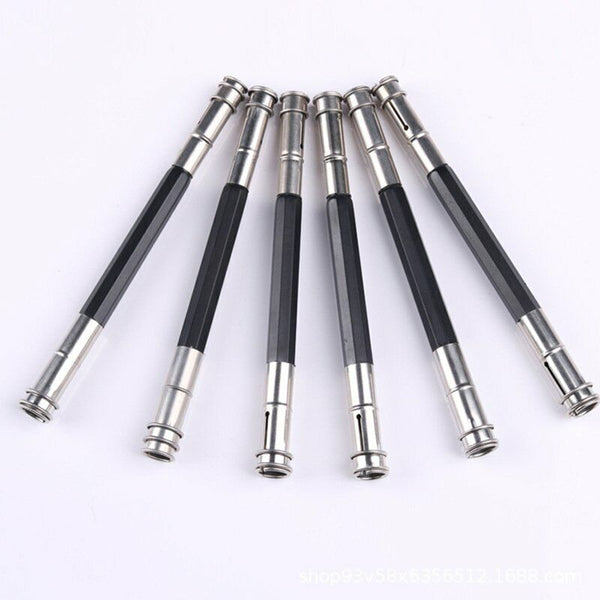 4/8pcs Adjustable Pencil Extender Lengthener Holder Art Tool Double Head 13.5CM