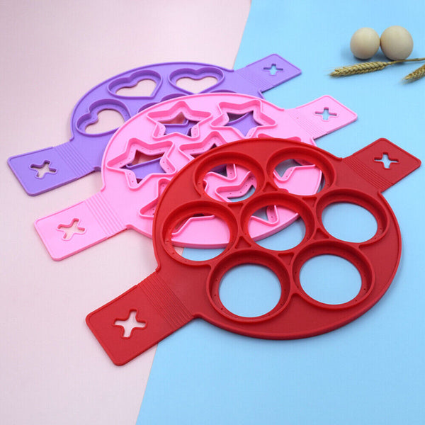 Breakfast Maker Flip Cooker Silicone Non Stick Fantastic Egg Pancake Omelet RiXD