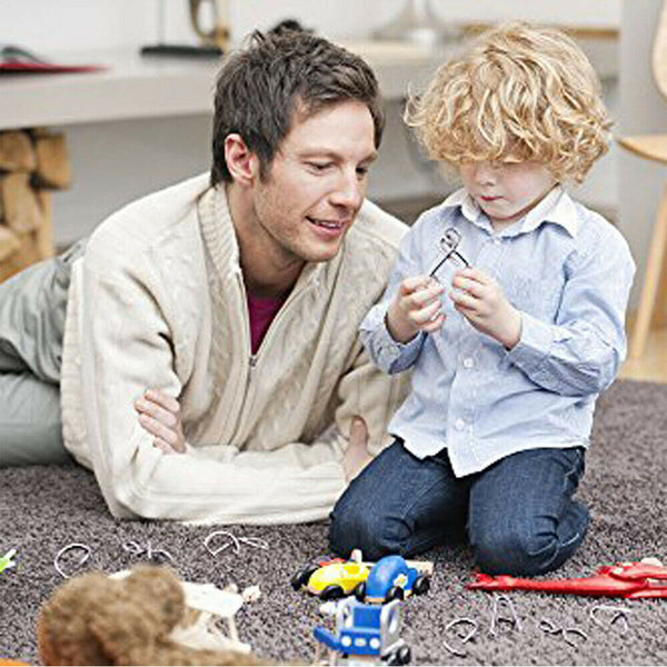 16pcs Classic IQ Metal Puzzle Brain Teaser Disentanglement Wire Puzzles Game Toy