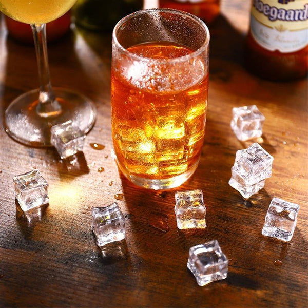 50-200x Fake Acrylic Ice Cube Artificial Wedding Party Photography Display Clear