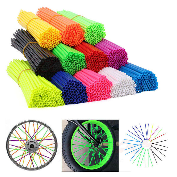 72PCS Bicycle Wheel Spoke Motorcycle Spoke Wrap Kit Bike Mountain Spoke Sleeve