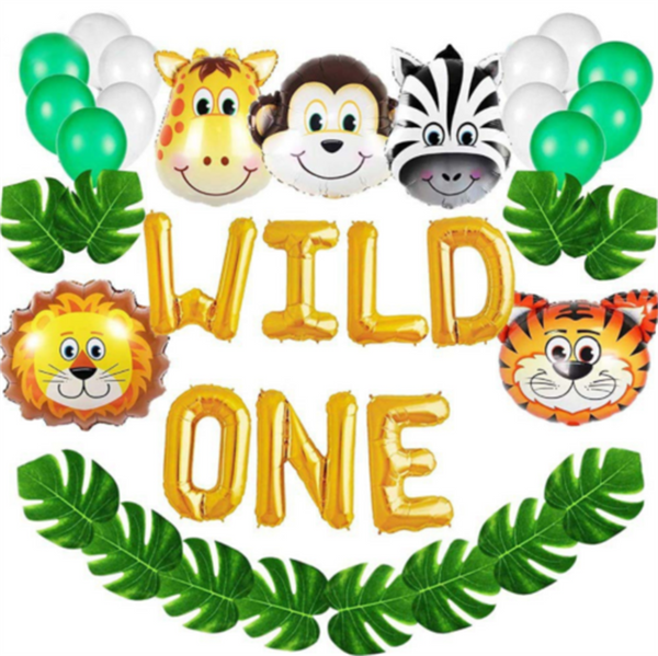 Animal Balloon Jungle Ocean Zoo Foil Balloon Air Inflatable Decoration Birthday