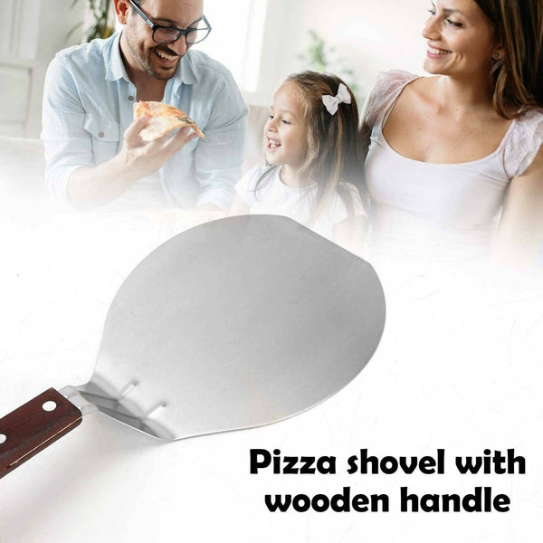 Pizza Shovel Spatula Peel Cake Stainless Steel Lifter Paddle Pancake Baking Tray