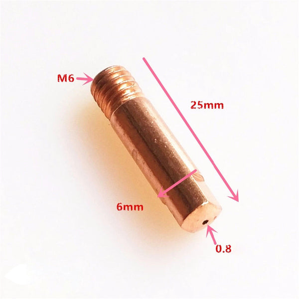 20PCS Nozzles Contact Tips Holders MIG Welder Consumable Welding Tools 0.8mm New