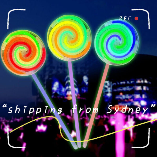 Lollipop Glow Sticks Fluorescent light Magic Wand Luminous Party Children's toys