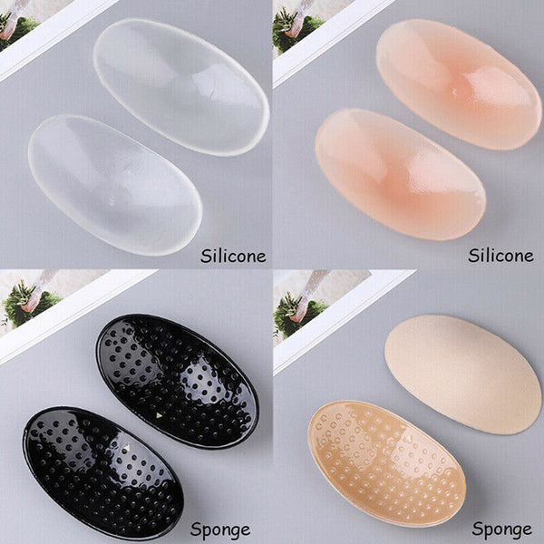 2Pcs Soft Anti-Slip Invisible Shoulder Pads Naturally Increased Silicone /Sponge