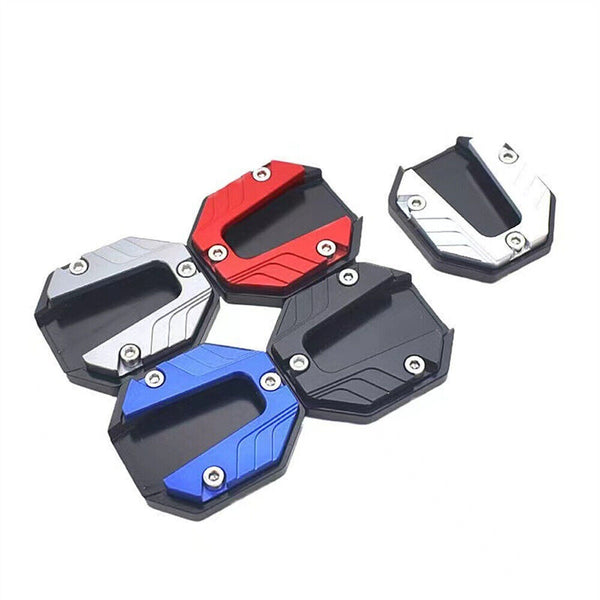 Motorcycle Bike Kickstand Extender Foot Side Stand Extension Pad Support Plate