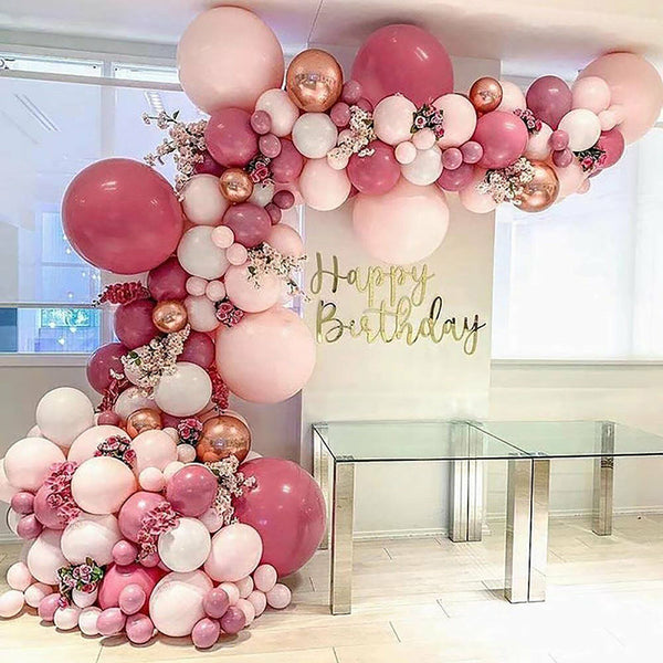 99pcs Pink Balloon Arch Kit Set Garland Baby Shower Birthday Wedding Party Decor