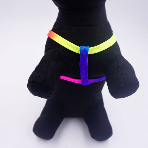 3pcs Nylon Small Mini Pet Adjustable Harness Lead Leash Collar Belt Safety Walk