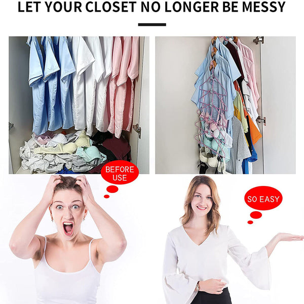 20-100Pcs Cascading Clothes Hanger Connector Hooks Space Saving Closet Organizer