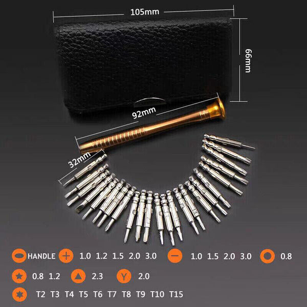 25 in 1 Precision Screwdriver Set Tool Kit Mini Small Torx for Laptop Repair Fix