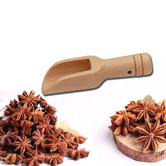 1/2/4/10 PCS Wooden Small Little Mini Scoop Salt Sugar Coffee Spoon Kitchen Tool