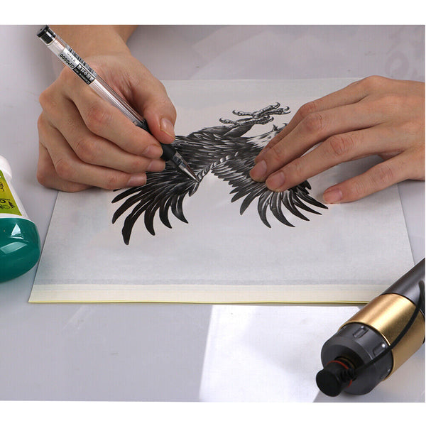 20pcs Tattoo Stencil Paper Transfer Spirit Thermal Carbon Tracing Copier Kit AU