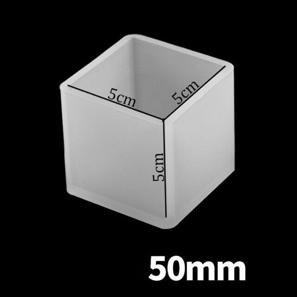 Square Cube Resin Casting Mold Silicone Dried Flower Specimen Making Epoxy Mould