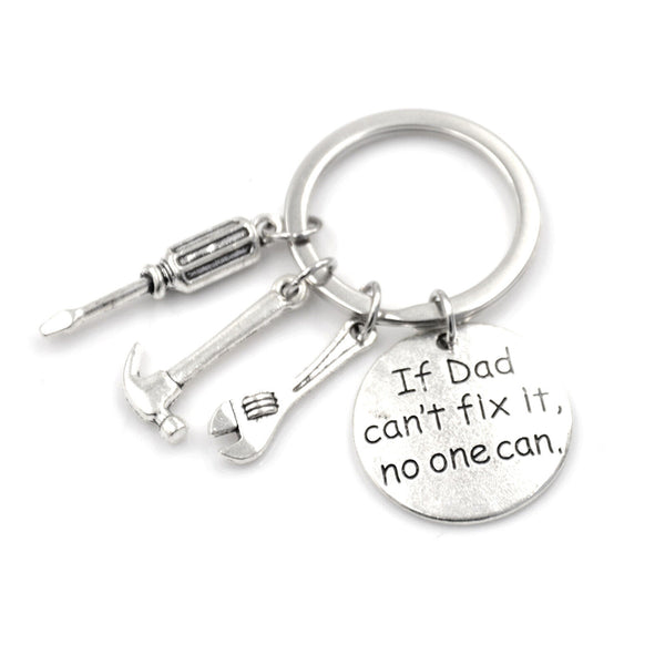 2pcs Hand Tools Keychain,Daddy Keyring Dad Gift Fathers Day Father Keychainy AU