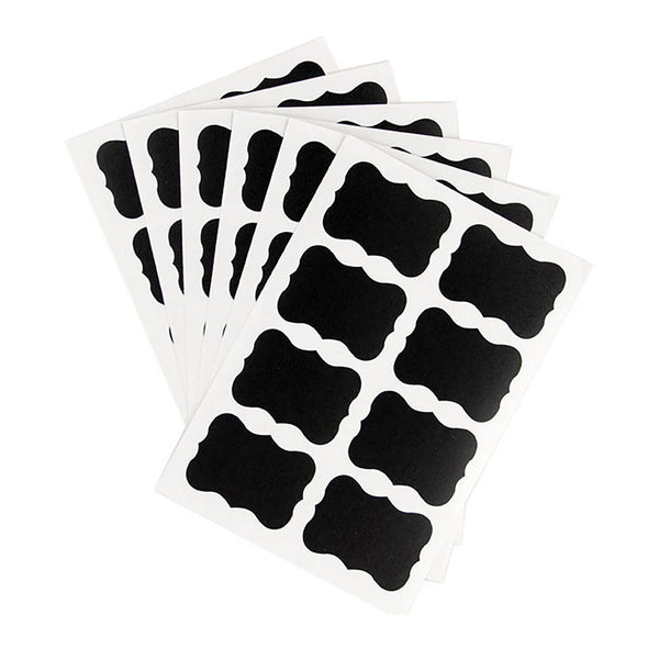Blackboard Chalkboard Labels and 2x Chalk Pen Kitchen Jar Craft Stickers